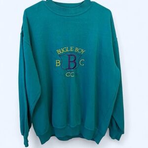 Bugle Boy Men's Blue Crewneck Sweater